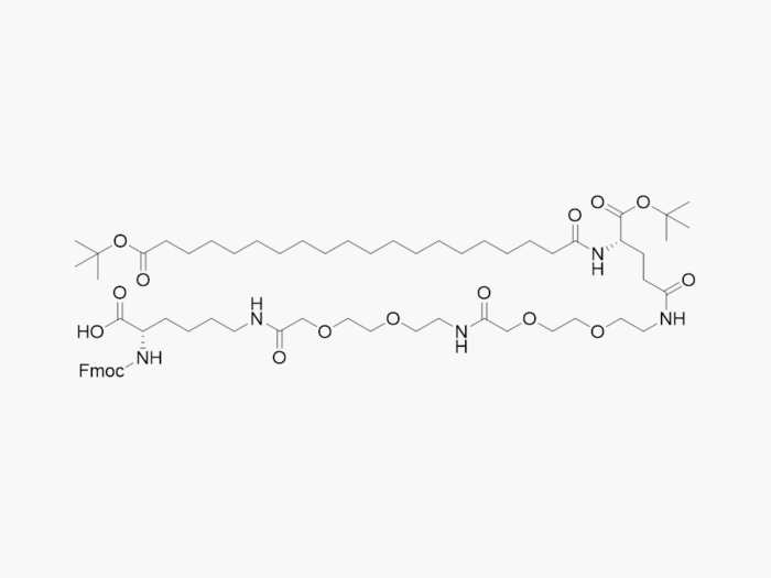 Fmoc-Lys(tBuO-ICO-Glu(AEEA-AEEA)-OtBu)-OH CAS No 2460751-66-8