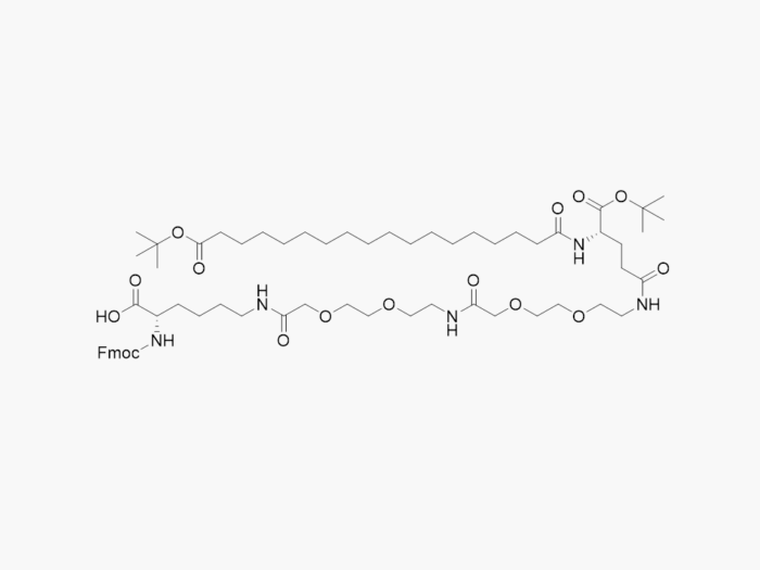 Fmoc-Lys(tBuO-Ste-Glu(AEEA-AEEA)-OtBu)-OH CAS No 1662688-20-1
